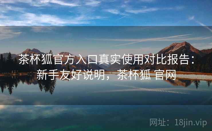 茶杯狐官方入口真实使用对比报告：新手友好说明，茶杯狐 官网